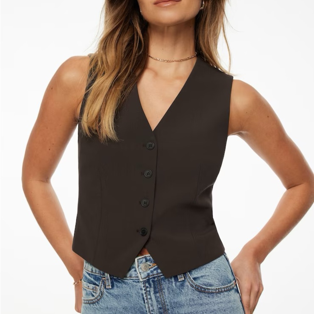 Dynamite Black Tailored Vest